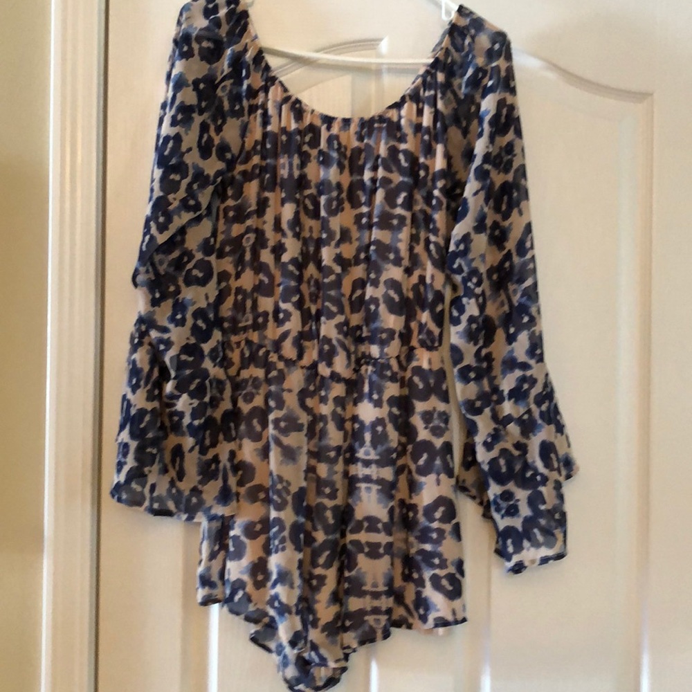 Leopard print romper